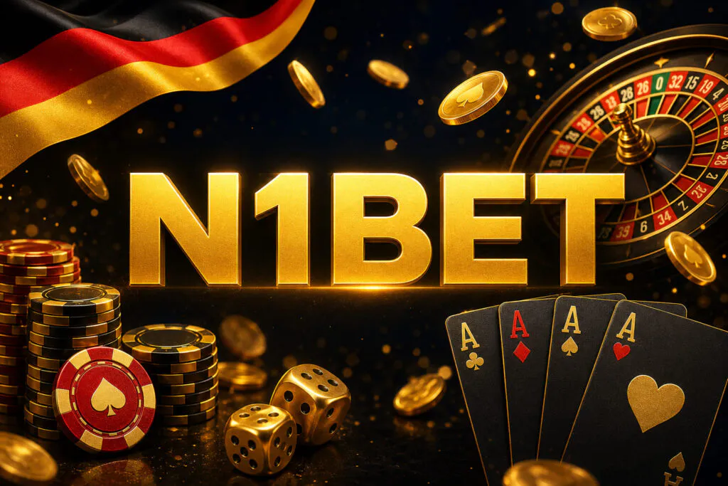 Homepage main banner at N1Bet Casino official website in Germany - n1bet-spots.de