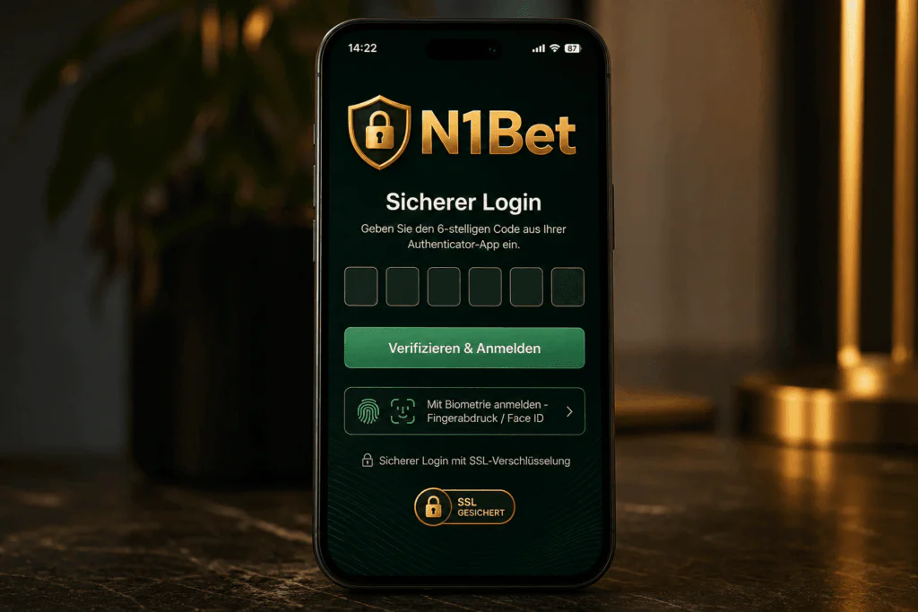 Zwei-Faktor-Authentifizierung und SSL-Sicherheit in der mobilen N1Bet App - n1bet-spots.de