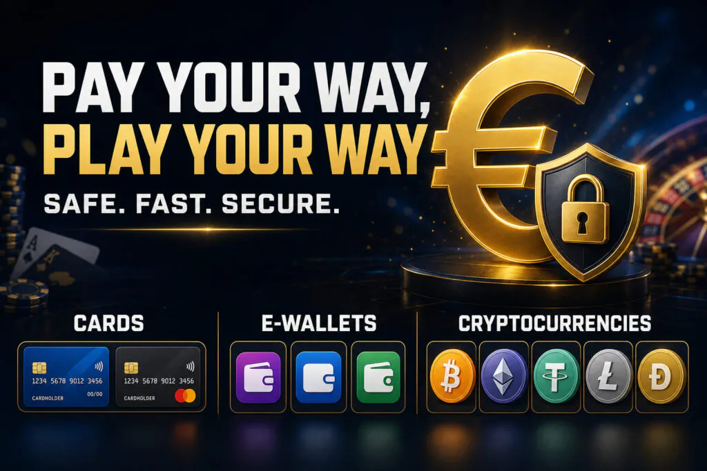 Deposit and withdrawal methods at N1Bet Casino payments page in Germany - n1bet-spots.de